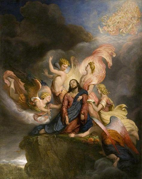 The Angels Ministering to Christ, painted in 1849